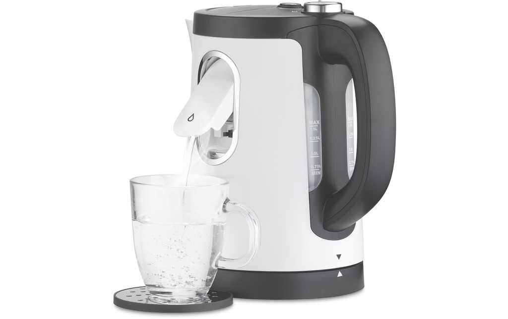 Trisa Bouilloire 2-in-1 Perfect Cup 1.5 l, Blanc