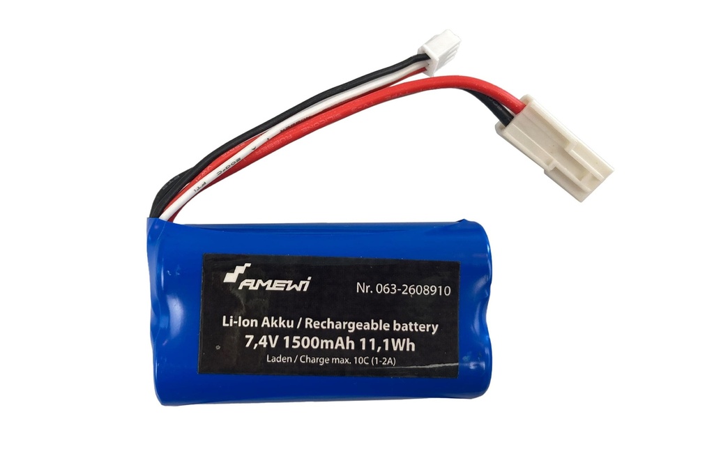 Amewi Batterie RC Li-Ion 1500 mAh 7.4 V, 20C