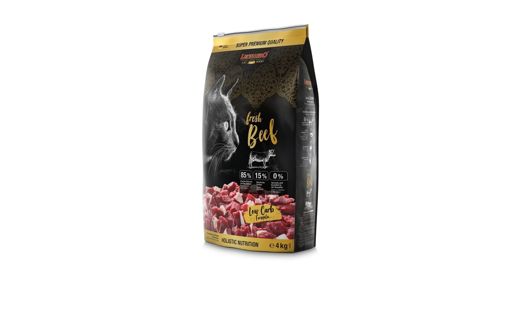 Leonardo Cat Food Alimentation sèche Fresh Bœuf, 4 kg