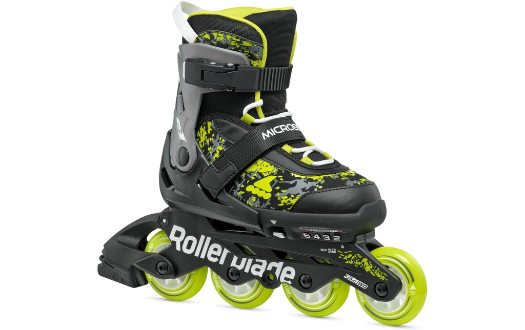 ROLLERBLADE Rollers en ligne Microblade SL Noir/Lime, 33-36.5
