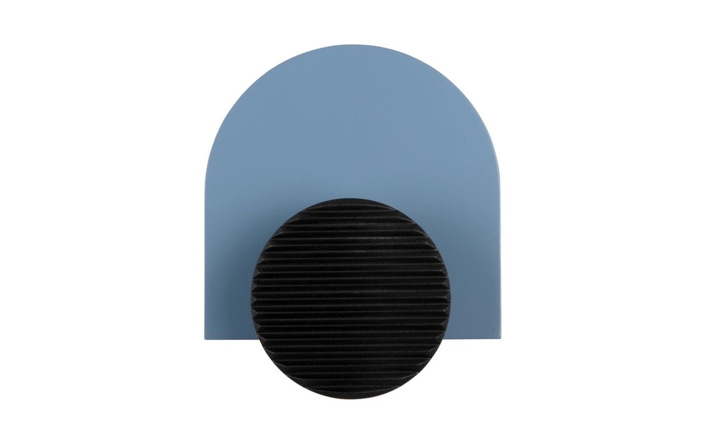 present time Crochet mural Single Knob, MDF, Classic blue
