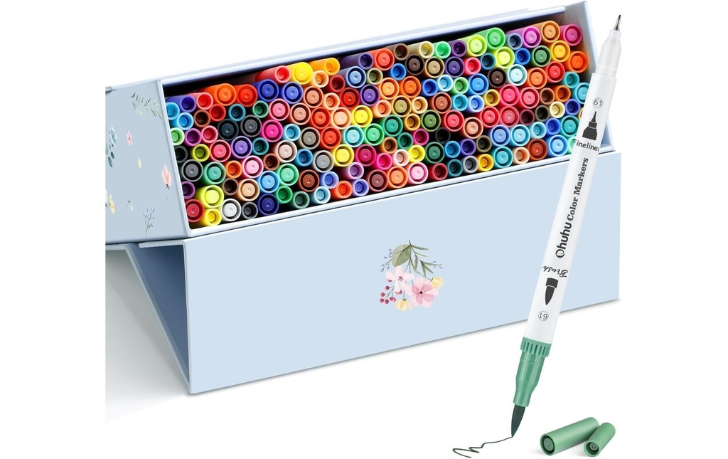 Ohuhu Crayons à pinceau Maui WHI, 160 pièces
