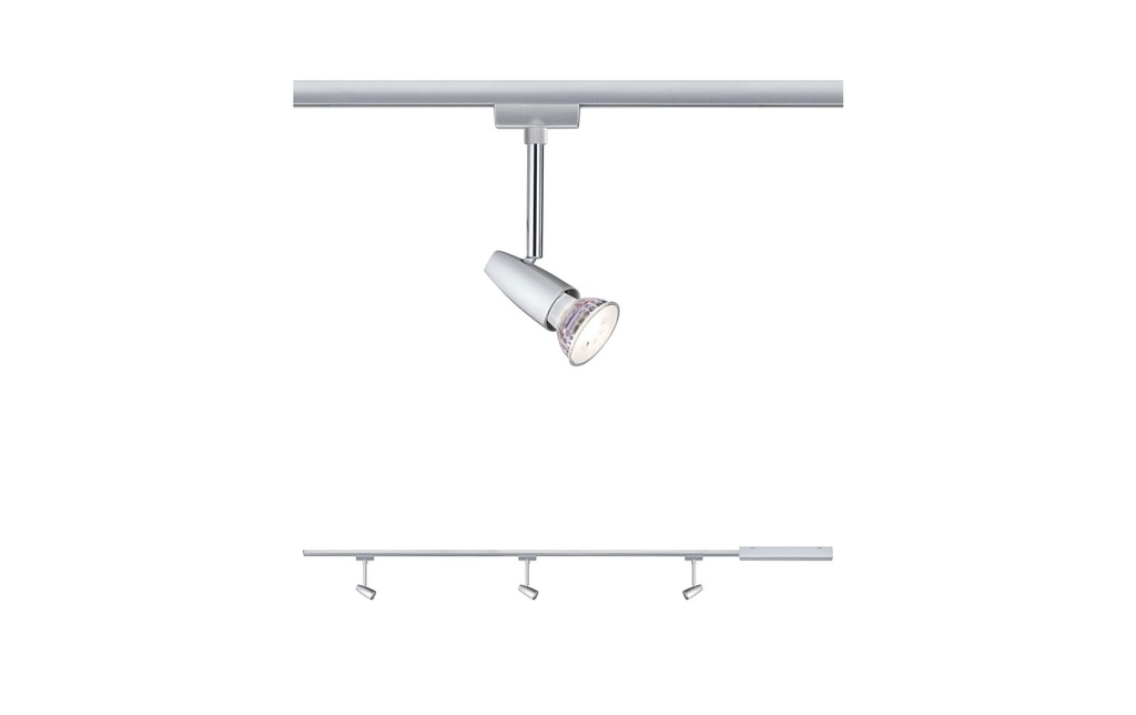 Paulmann Spot sur rail URail Barelli Set, 3 x GU10, 30 W, chrome