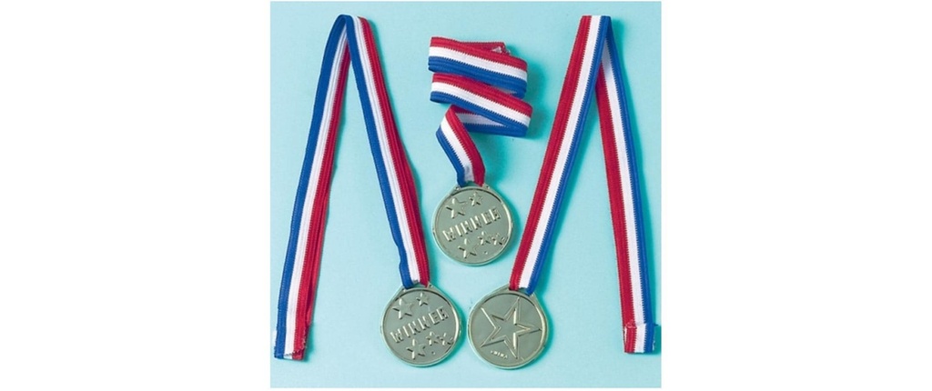 Amscan Kits de fête Médailles 12 pièces