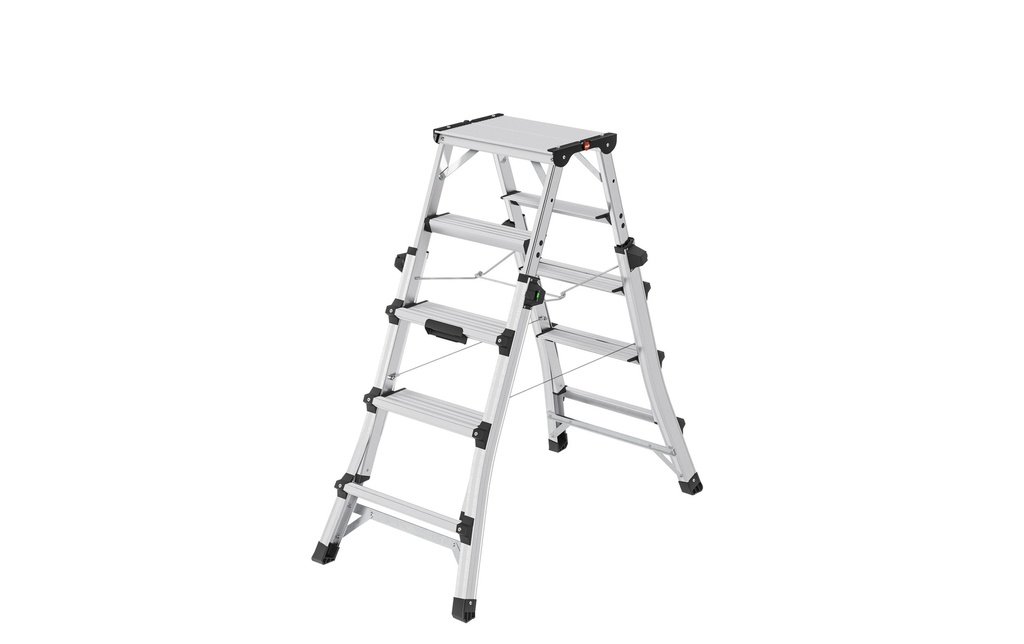Hailo Escabeau double TopLine D100 6 niveaux