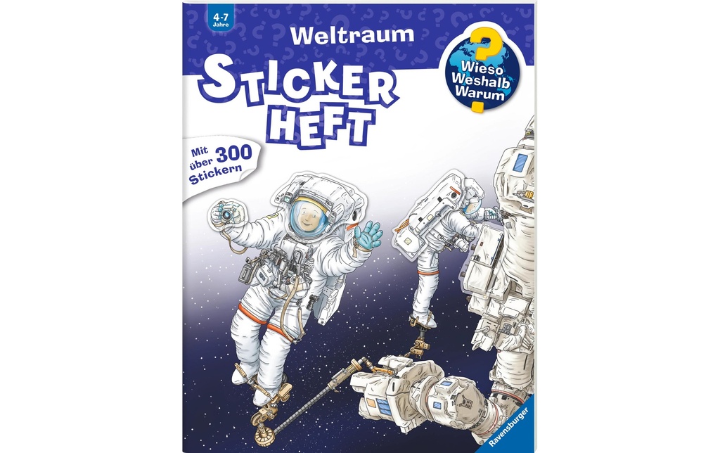 RAVENSBURGER Cah.col-sticker WWW espace (24 pces)