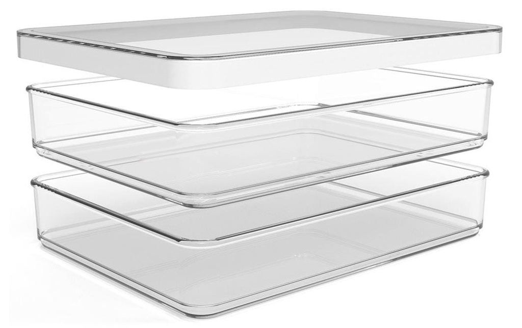 Rotho Bac organiseur pour réfrigérateur Loft , Transparent/Blanc