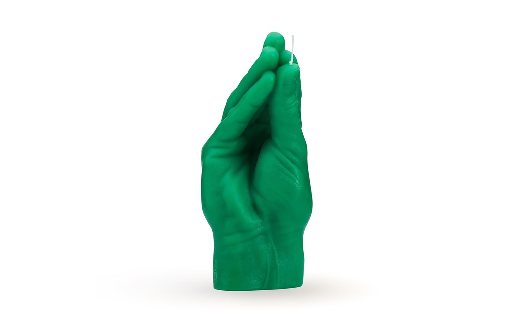 Mandatus Bougie Candle Hand Italian Gesture, Vert