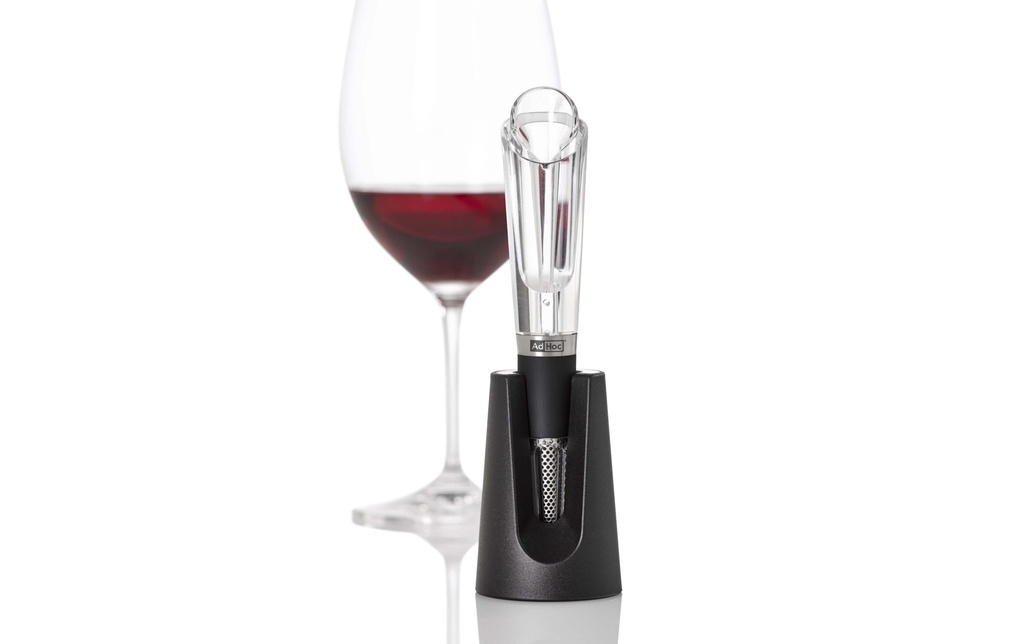 AdHoc Bec verseur à vin AEROVIN VA10 1 Pièce/s, Transparent/Noir