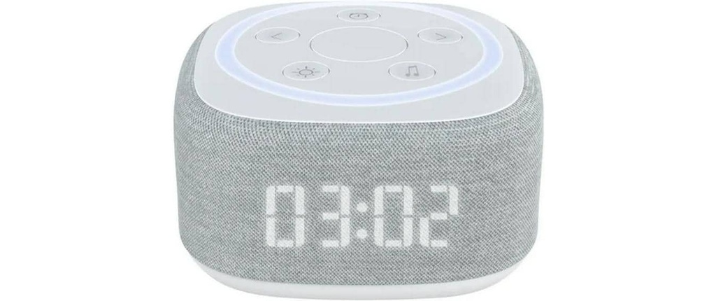 Terraillon Réveil lumineux Zen Rise Gris Blanc