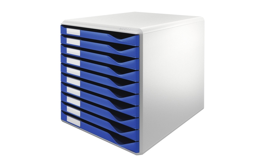 LEITZ Set à tiroirs bleu 10casiers