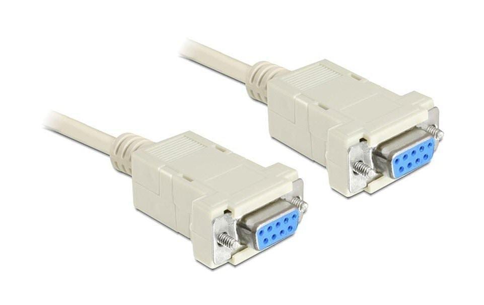 Delock Câble de raccordement RS-232 - RS-232 DB9 (f-f) Modem nul 1,8 m