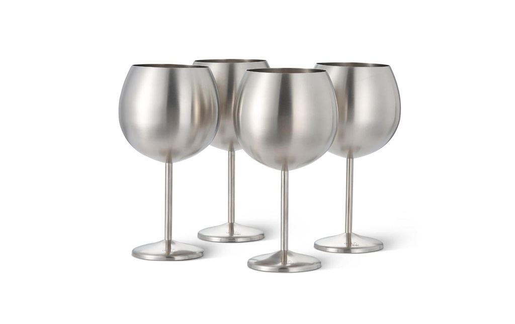 Oak & Steel Verre à gin 700 ml, 4 Pièce/s, Argenté