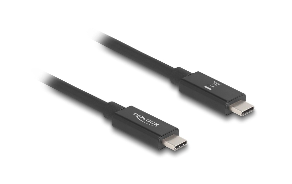 Delock Câble USB4 80 Gbps PD 3.1, 240W / 60 Hz USB-C - USB-C 0.5 m