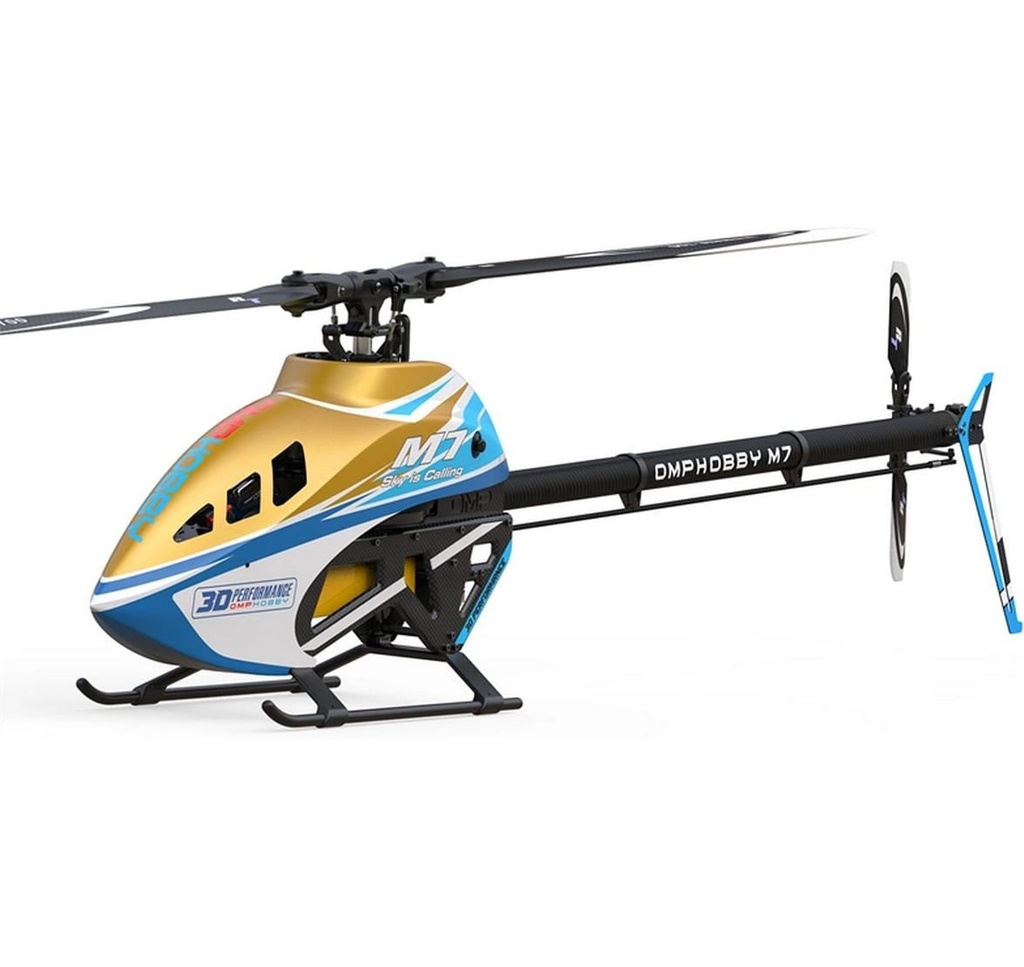 OMPHobby Hélicoptère M7 Topaz Or Kit de construction et pales de rotor