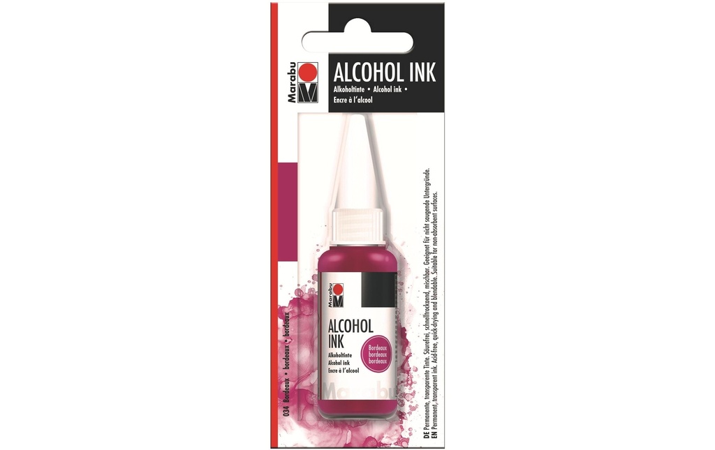 Marabu Encre à l’alcool Ink Bordeaux, Bordeaux, 20 ml