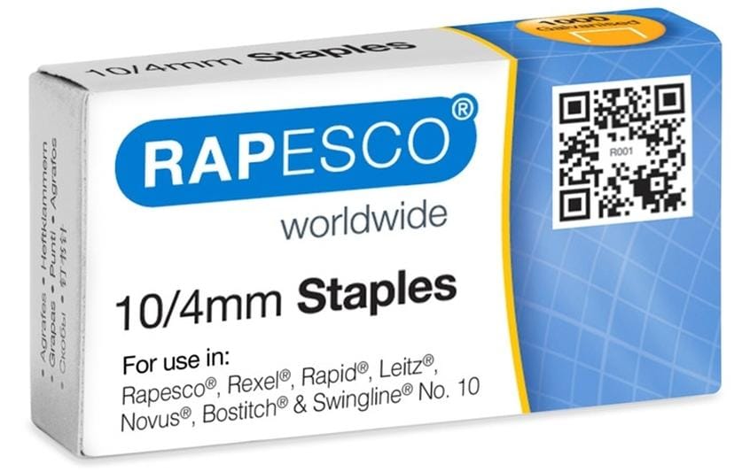 Rapesco Agrafe No.10, 20 x 1000 pièces