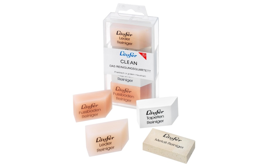 LÄUFER Clean set gommes nettoyage (4 pces)