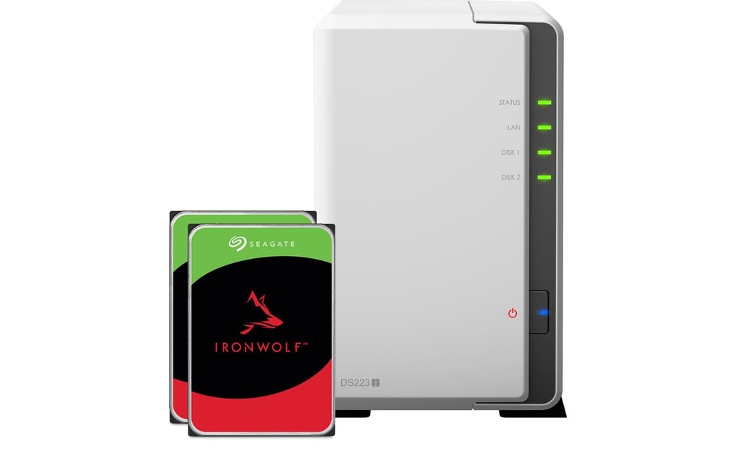 Synology NAS DS223j 2-bay Seagate Ironwolf 4 TB