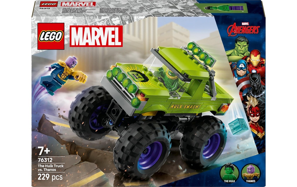 LEGO® Marvel Hulk-Truck vs. Thanos 76312