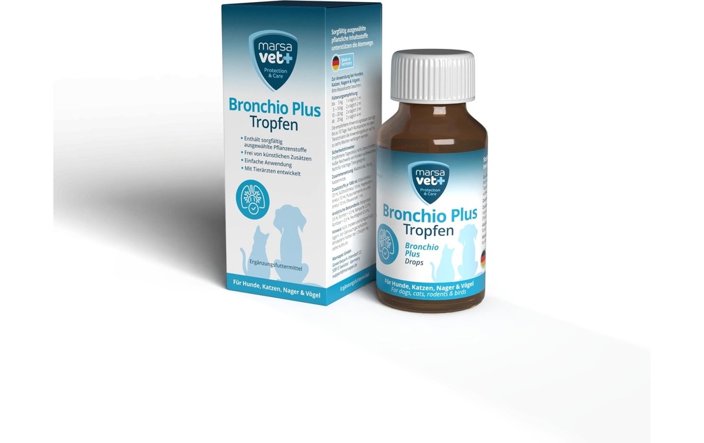 marsavet Supplément alimentaire pour chiens Bronchio Plus gouttes 100 ml