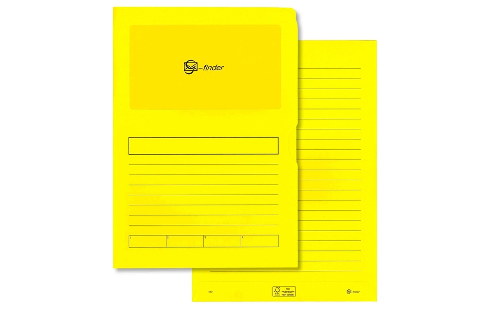 Goessler Classeur à compartiments G-Finder avec VD Jaune intense, 100 pièces