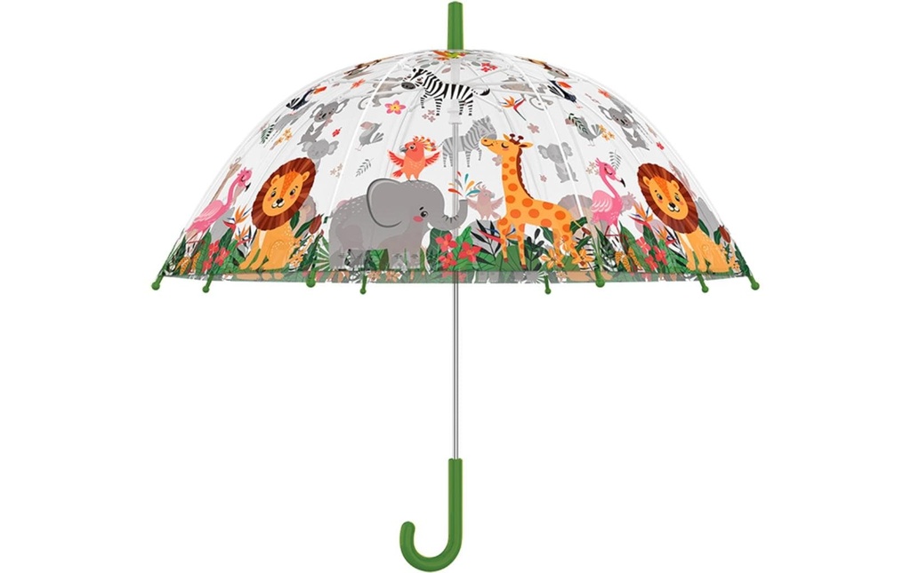 Esschert Design Parapluie Animaux de la jungle Multicolore