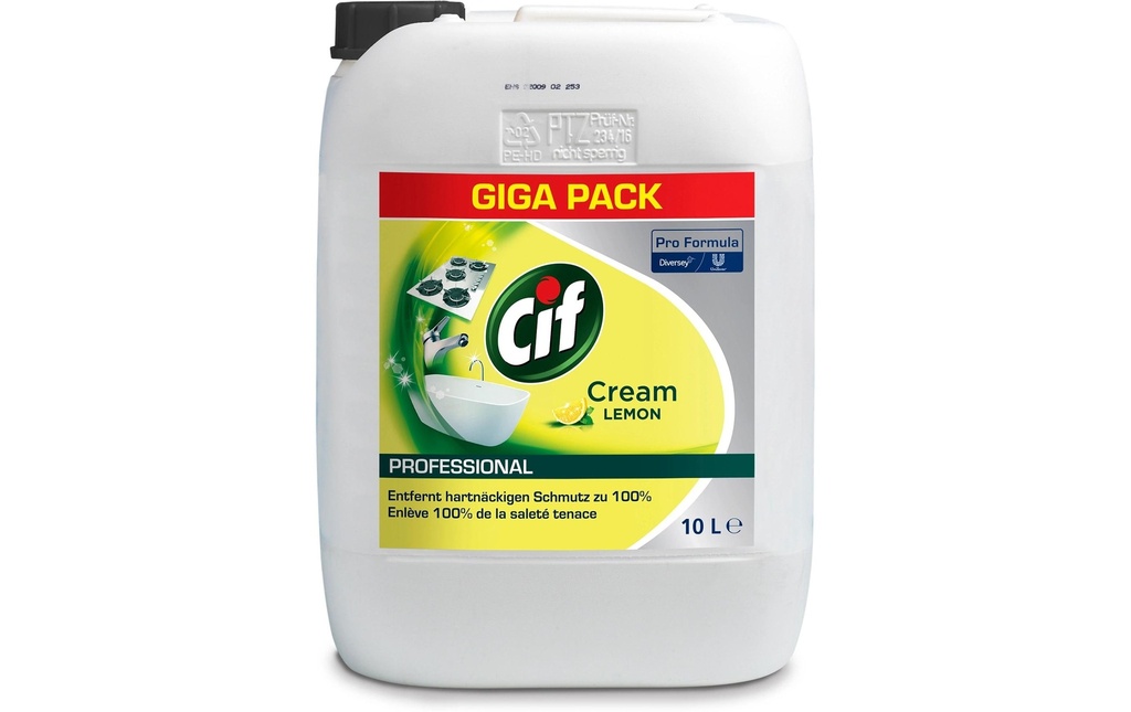 Diversey Pro Formula Nettoyant pour cuisine Cif Professional Cream Citro 10 l