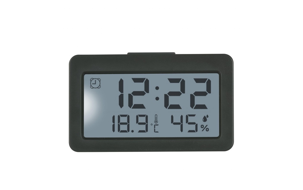 TFA Dostmann Réveil numérique Mini Noir