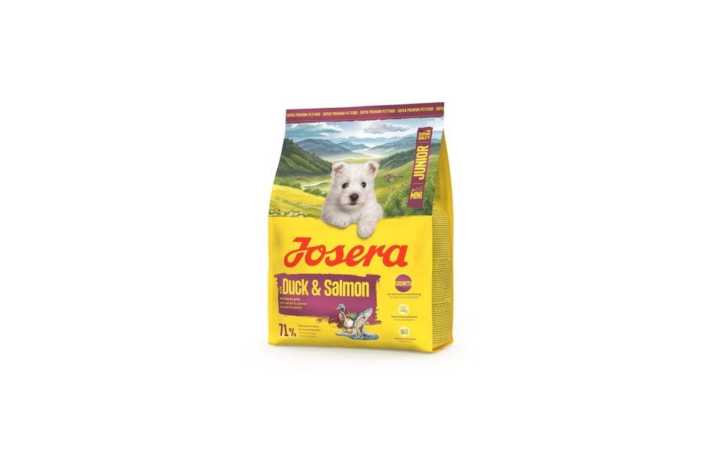 Josera Alimentation sèche Mini Junior Duck & Salmon 900 g