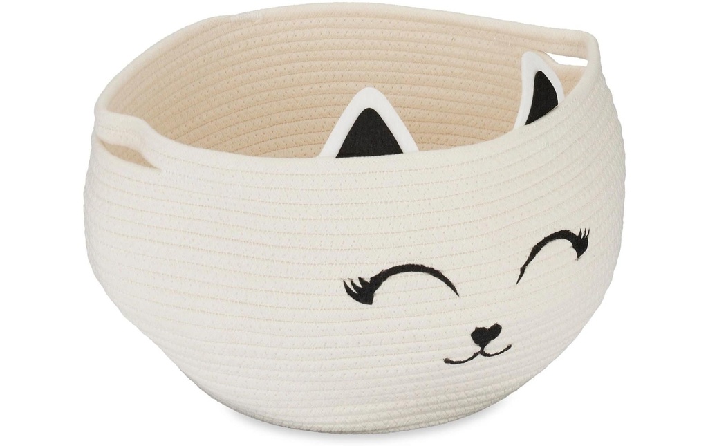 relaxdays Panier à jouets Feutre Chat