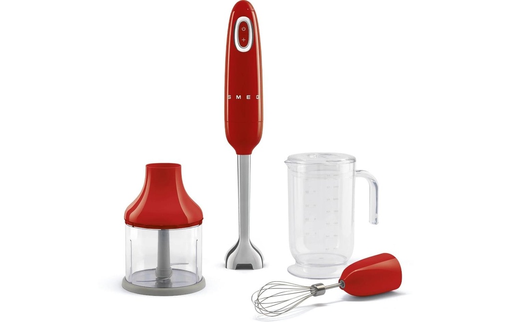 SMEG Mixeur plongeant HBF03 WhEU Rouge
