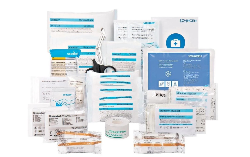 SÖHNGEN Kit de recharge de premiers secours, DIN 13157 - CH