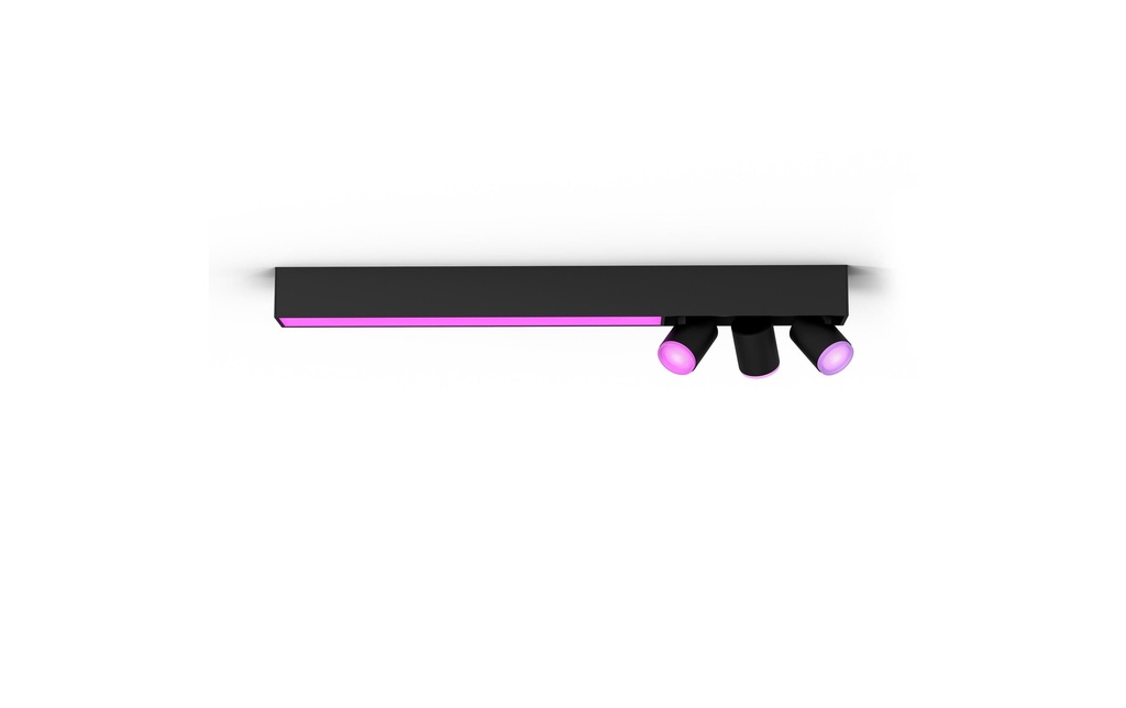 Philips Hue White & Color Ambiance Centris 3 Spot de plafond Noir