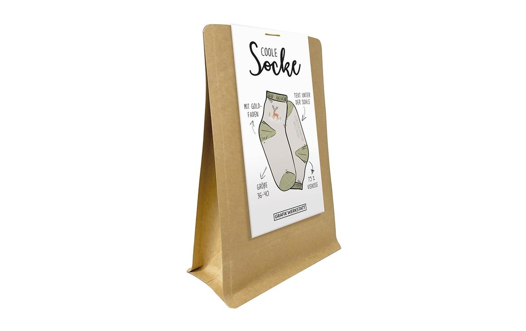Grafik Werkstatt Chaussette cool Noël, Joyeux Noël