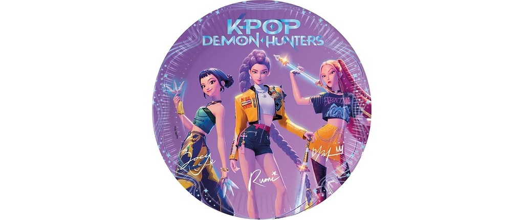 We fiesta Party Assiettes jetables K-Pop Demon 20 cm, 8 Pièce/s
