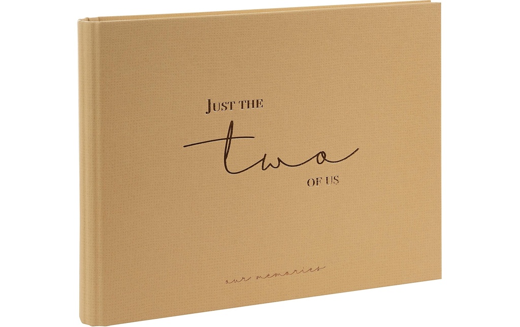 Goldbuch Livre d’or photo two of us 29 x 23 cm, 50 pages, Brun clair