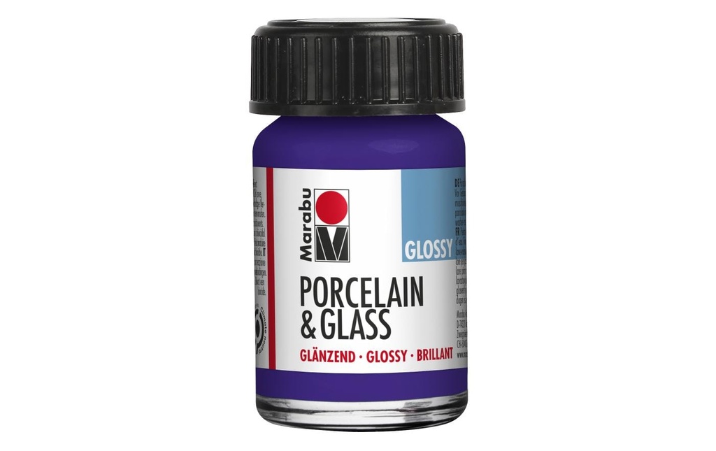 Marabu Peinture sur verre et porcelaine 251 Violet, 15 ml