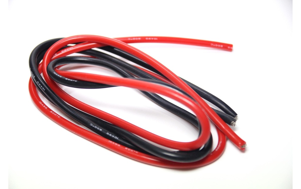 EP Toron de silicone 5,5 mm² 1m sans fiche/prise de courant