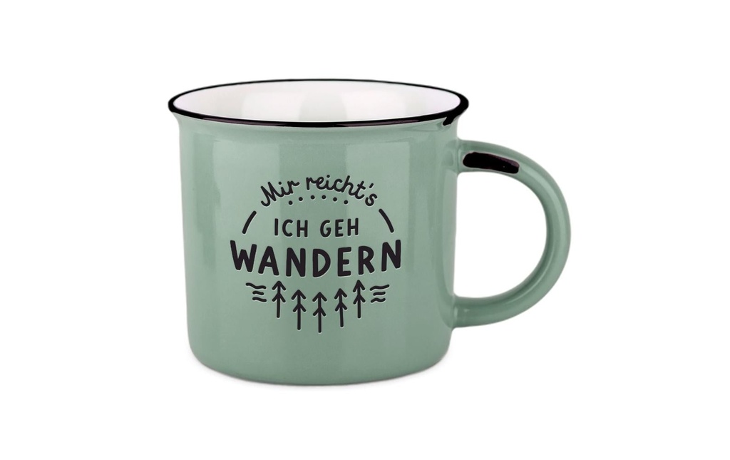 Grafik Werkstatt Gobelet vintage Bonheur en montagne, J'en ai assez
