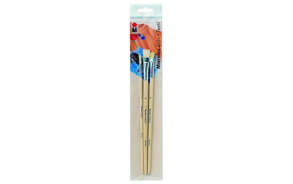 Marabu Brosse à poils Enfants   Textile 3 Pièce/s