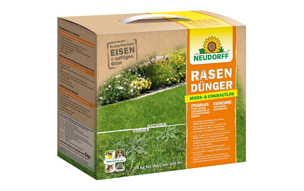 Neudorff Engrais Sans mousse & sans mauvaises herbes 5 kg