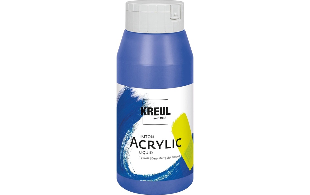 Kreul Peinture acrylique Triton Acrylic Liquid bleu outremer 750 ml