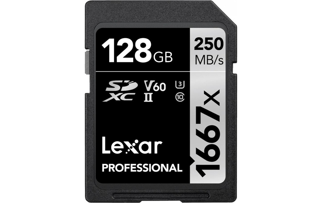 Lexar Carte SDXC Professional 1667x SILVER Serie 128 GB