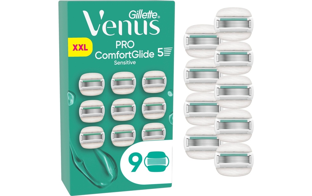 Gillette Venus Lames de rasoir Pro ComfortGlide Sensitive 9 pièces