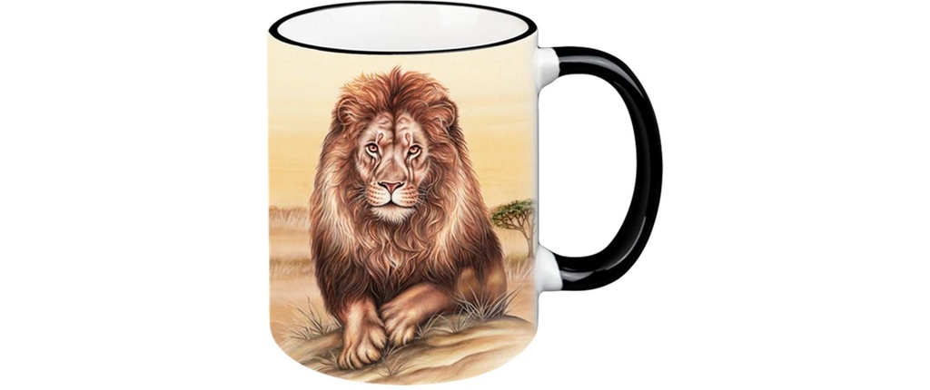 creanorm Tasse lion sauvage 330 ml, 1 Pièce/s, Marron sable