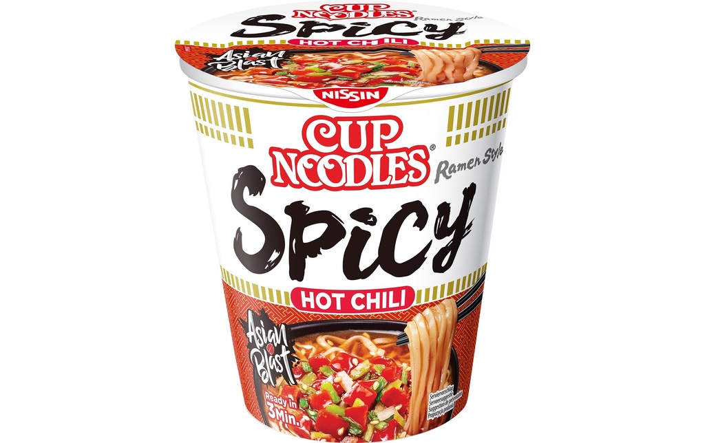 Nissin Food Roasted Sesame Soup Noodles Hot Chili Spicy 66 g