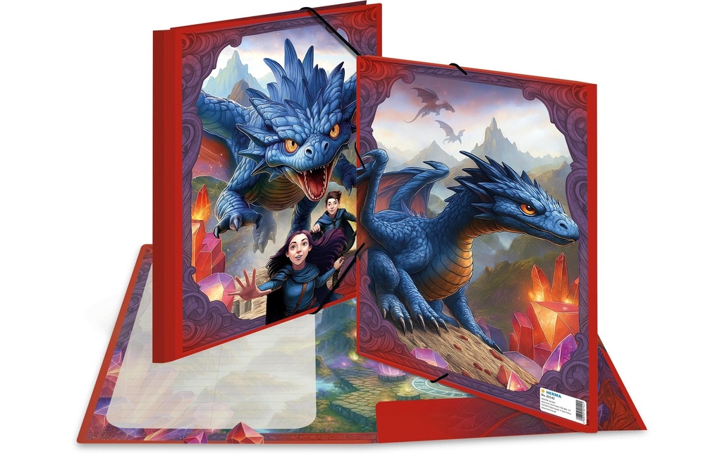 HERMA Dossier de dessin A4 Dragon Bleu