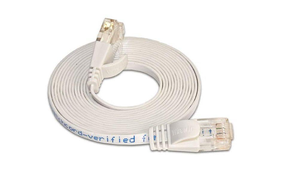SLIM Câble patch slim RJ-45 - RJ-45, Cat 6, UTP, 1.5 m, Blanc
