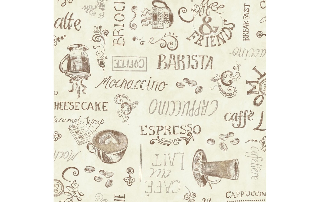 d-c-fix Nappe Manhattan Ristretto 130 cm x 160 cm, Crème